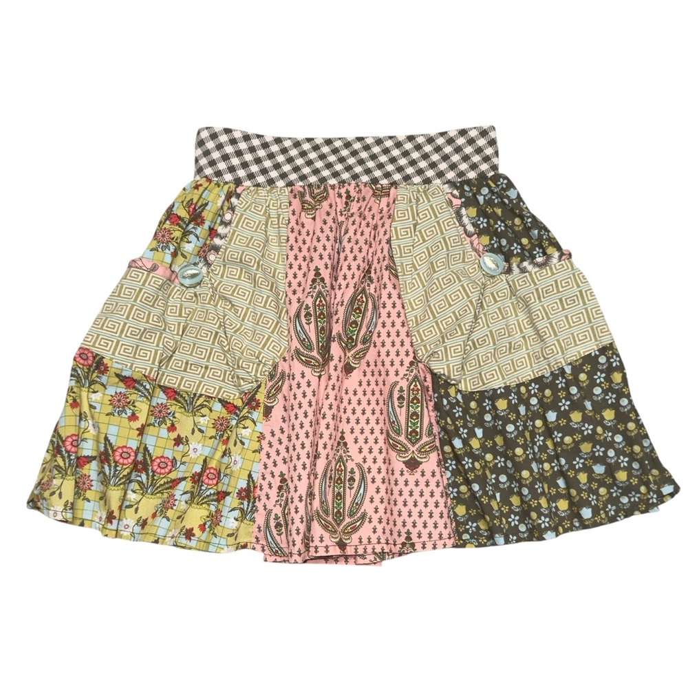 MATILDA JANE Serendipity Calico Gabbi Skirt Girls Size 8 Vintage